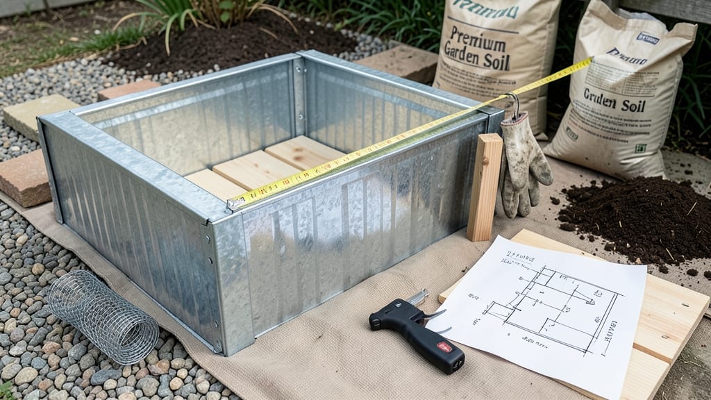 Raised Garden Bed Galvanized Steel Plans: Durable, Rust-Proof Frames for Long-Lasting Yards