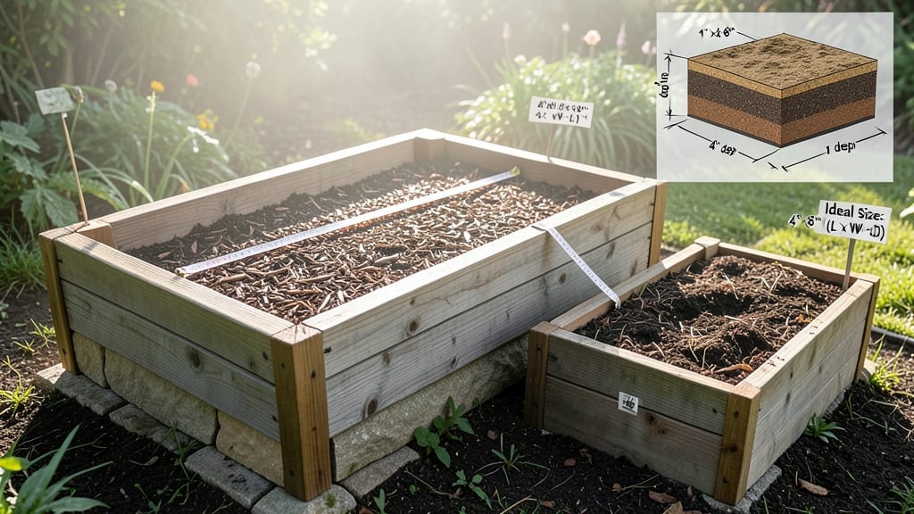 Ideal Raised Garden Bed Size: 3-Foot Width for Easy Reach and Full Sun Exposure