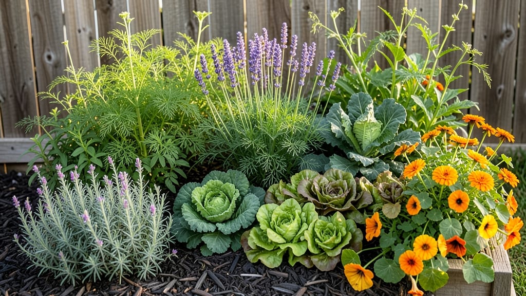 Raised Bed Along Fence Line: Space-Saving Privacy Garden With Year-Round Planting