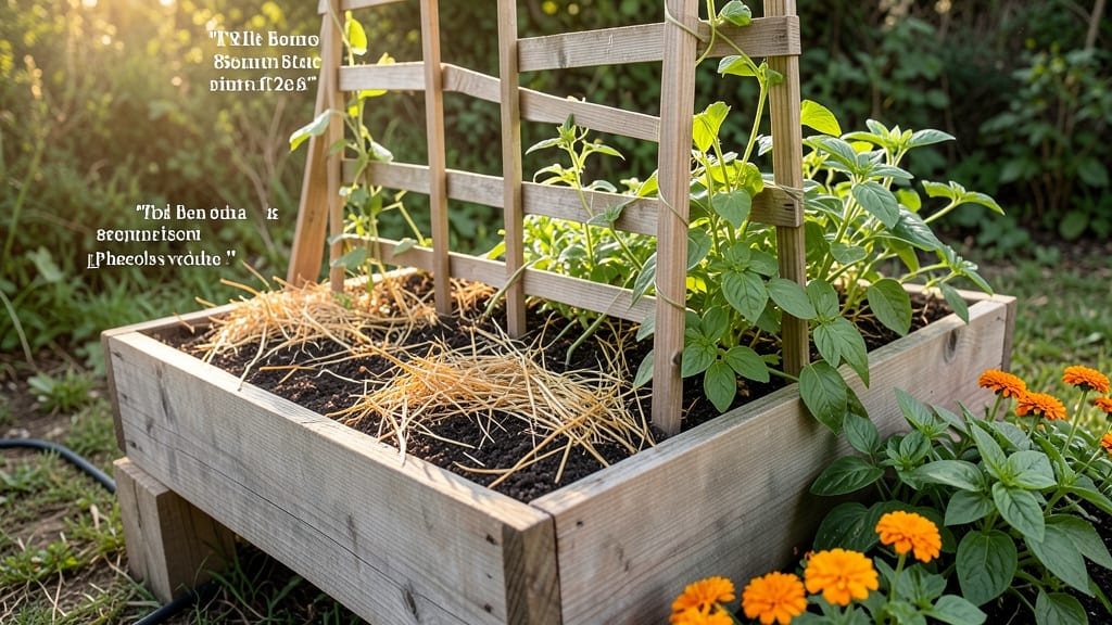 Elevated Garden Bed With Trellis: Vertical Harvest Space That Doubles Your Yield