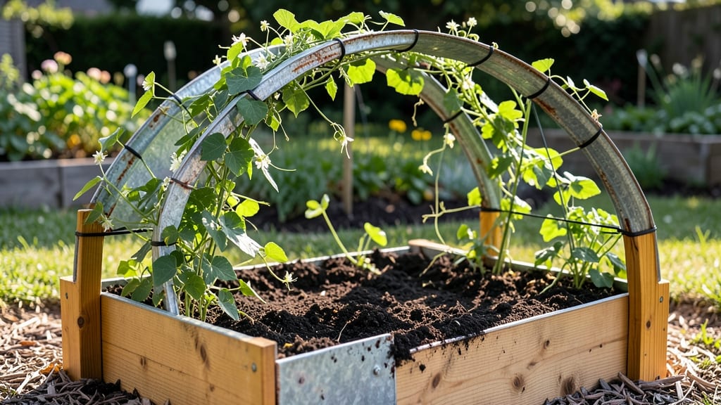 Raised Garden Bed With Cattle Panel Arch: Durable Arches for Year-Round Plant Support