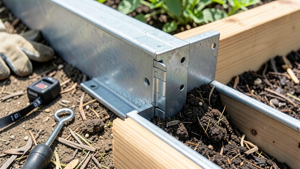 Raised Garden Bed Corner Brackets: Heavy-Duty Stability for Windproof Frames
