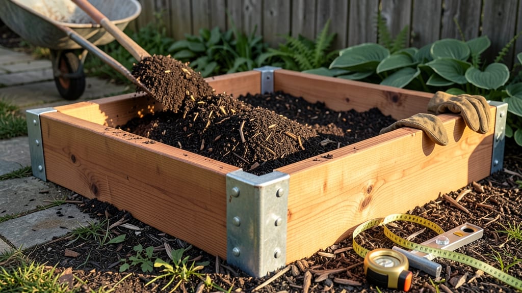Raised Bed Connectors: Galvanized Steel Corner Posts for Windproof Assembly