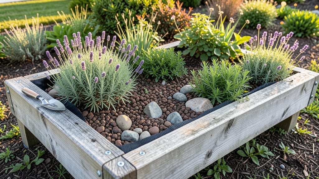 Landscape Timber Flower Bed Designs: Rustic Charm With Built-In Privacy Screens