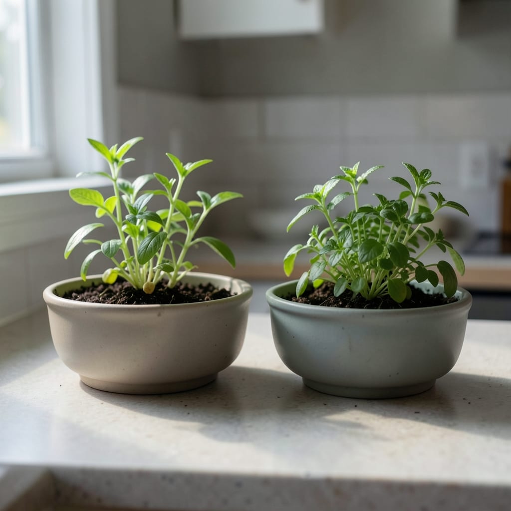 Two versions of the same dish, side by side