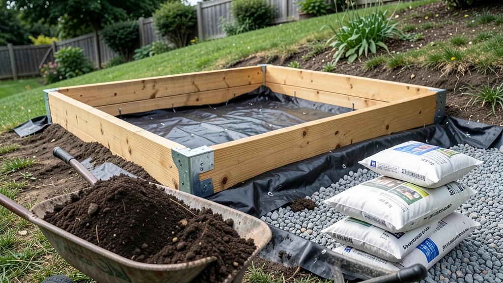 How to Build a Raised Bed on a Slope: Terraced Stability Without the Digging